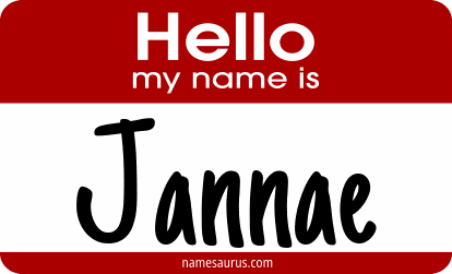 Hello my name is Jannae png download