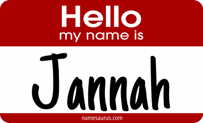 Hello my name is Jannah png download
