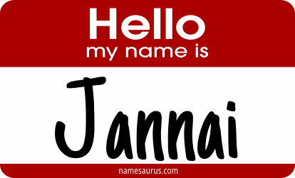 Hello my name is Jannai png download
