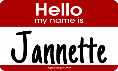 Hello my name is Jannette png download