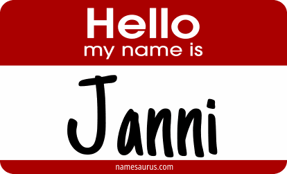 Hello my name is Janni png download