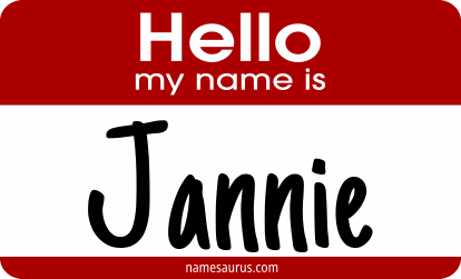 Hello my name is Jannie png download
