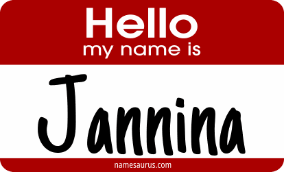 Hello my name is Jannina png download
