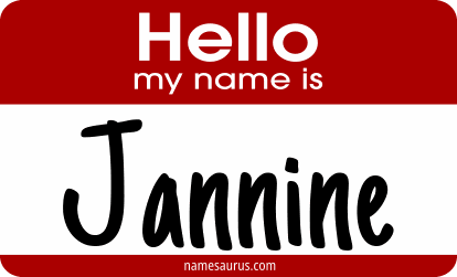 Hello my name is Jannine png download