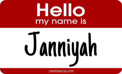 Hello my name is Janniyah png download