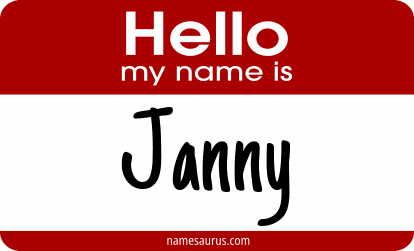 Hello my name is Janny png download
