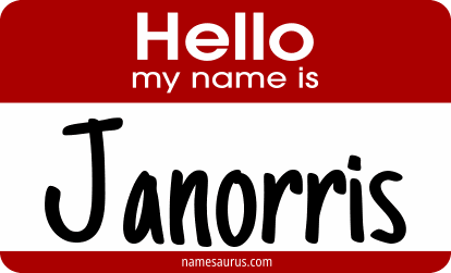 Hello my name is Janorris png download