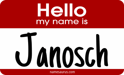Hello my name is Janosch png download