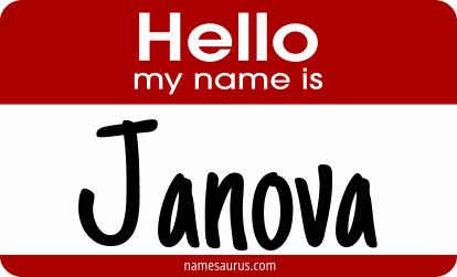 Hello my name is Janova png download