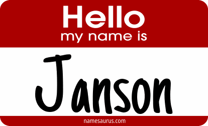Hello my name is Janson png download