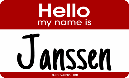 Hello my name is Janssen png download