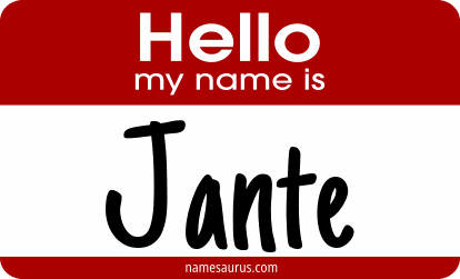 Hello my name is Jante png download