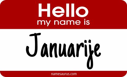 Hello my name is Januarije png download