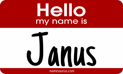 Hello my name is Janus png download
