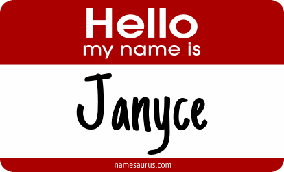 Hello my name is Janyce png download