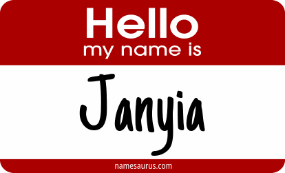 Hello my name is Janyia png download