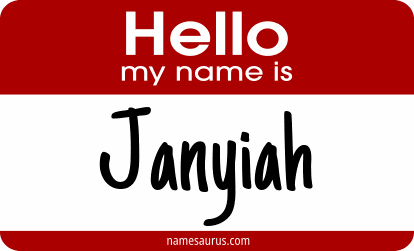 Hello my name is Janyiah png download