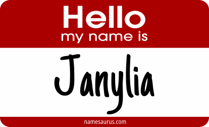 Hello my name is Janylia png download
