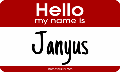 Hello my name is Janyus png download