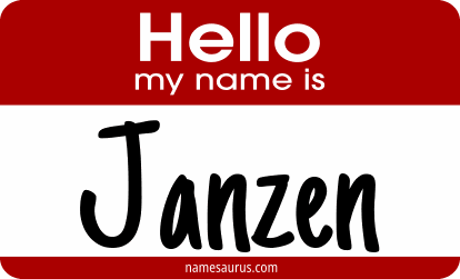 Hello my name is Janzen png download