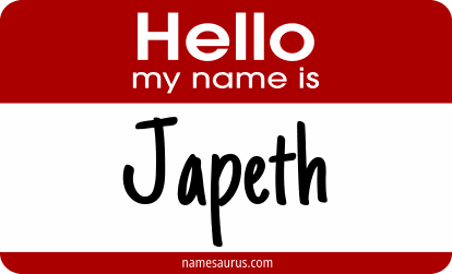 Hello my name is Japeth png download