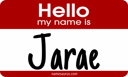 Hello my name is Jarae png download