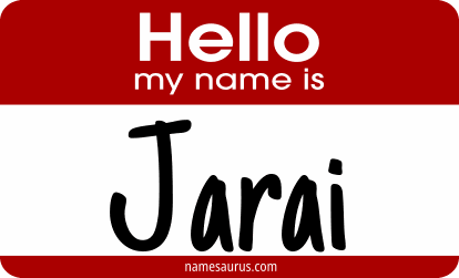 Hello my name is Jarai png download