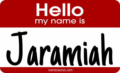 Hello my name is Jaramiah png download