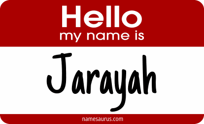 Hello my name is Jarayah png download