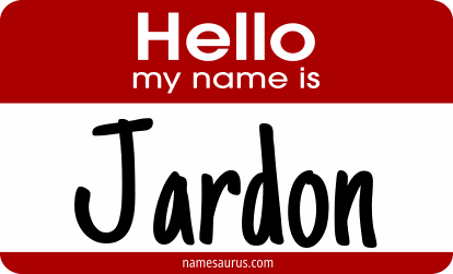 Hello my name is Jardon png download