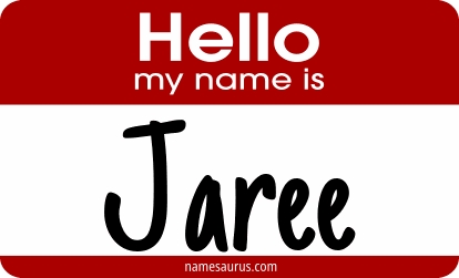 Hello my name is Jaree png download