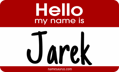 Hello my name is Jarek png download