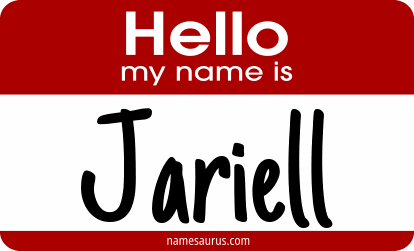 Hello my name is Jariell png download