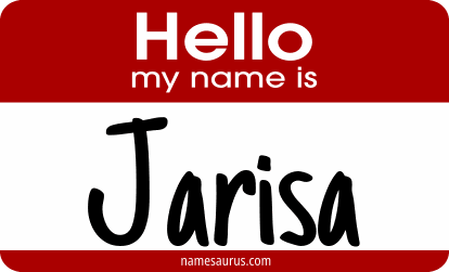 Hello my name is Jarisa png download
