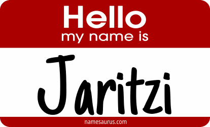 Hello my name is Jaritzi png download