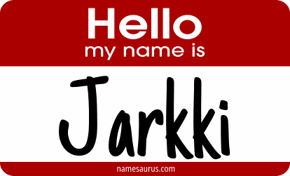 Hello my name is Jarkki png download
