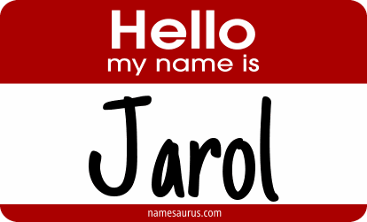 Hello my name is Jarol png download