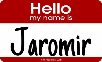 Hello my name is Jaromir png download