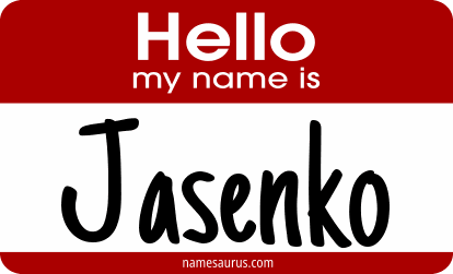 Hello my name is Jasenko png download