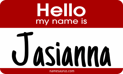 Hello my name is Jasianna png download