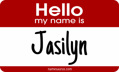 Hello my name is Jasilyn png download