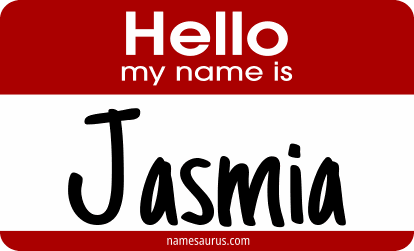 Hello my name is Jasmia png download