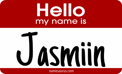Hello my name is Jasmiin png download