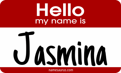 Hello my name is Jasmina png download
