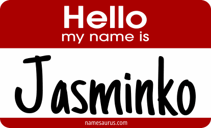 Hello my name is Jasminko png download