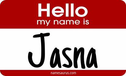 Hello my name is Jasna png download