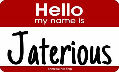 Hello my name is Jaterious png download