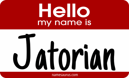 Hello my name is Jatorian png download