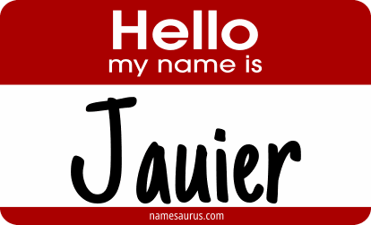 Hello my name is Jauier png download