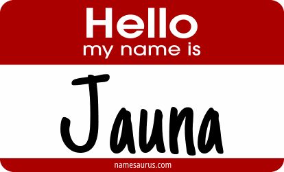 Hello my name is Jauna png download